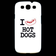 Coque Samsung Galaxy S3 I love Hot Dogs