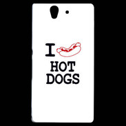 Coque Sony Xperia Z I love Hot Dogs