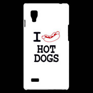 Coque LG Optimus L9 I love Hot Dogs