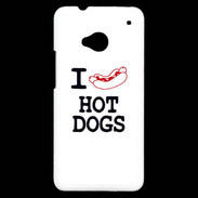 Coque HTC One I love Hot Dogs