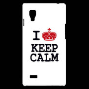 Coque LG Optimus L9 I love Keep Calm