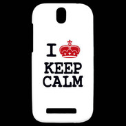 Coque HTC One SV I love Keep Calm