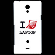 Coque Sony Xperia T I love Laptop