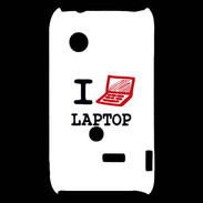 Coque Sony Xperia Typo I love Laptop
