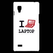 Coque LG Optimus L9 I love Laptop
