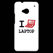 Coque HTC One I love Laptop