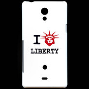 Coque Sony Xperia T I love Liberty