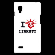 Coque LG Optimus L9 I love Liberty