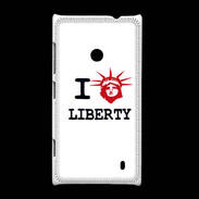 Coque Nokia Lumia 520 I love Liberty