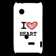 Coque Sony Xperia Typo I love Heart