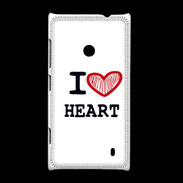 Coque Nokia Lumia 520 I love Heart