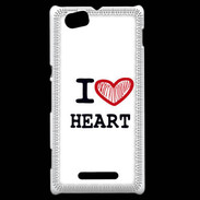 Coque Sony Xperia M I love Heart
