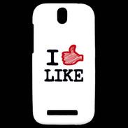 Coque HTC One SV I love Like