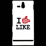 Coque Sony Xperia U I love Like