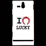 Coque Sony Xperia U I love Lucky