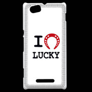 Coque Sony Xperia M I love Lucky