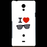 Coque Sony Xperia T I love Lunette Fun