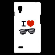 Coque LG Optimus L9 I love Lunette Fun