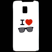 Coque LG P990 I love Lunette Fun