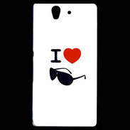 Coque Sony Xperia Z I love Lunette Fun 2