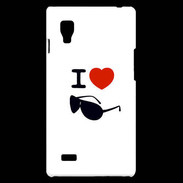 Coque LG Optimus L9 I love Lunette Fun 2
