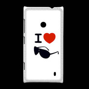 Coque Nokia Lumia 520 I love Lunette Fun 2