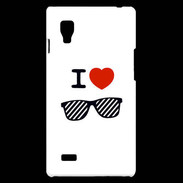 Coque LG Optimus L9 I love Lunette Fun 3