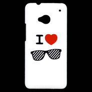 Coque HTC One I love Lunette Fun 3