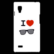 Coque LG Optimus L9 I love Lunette Fun 4