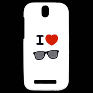 Coque HTC One SV I love Lunette Fun 4