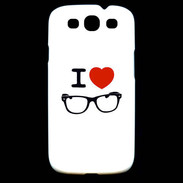 Coque Samsung Galaxy S3 I love Lunette 
