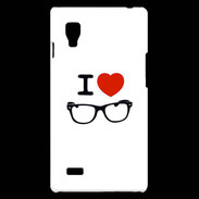 Coque LG Optimus L9 I love Lunette 