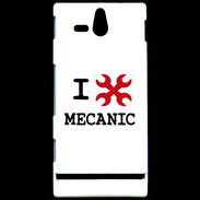 Coque Sony Xperia U I love Mecanic