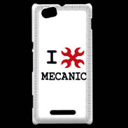 Coque Sony Xperia M I love Mecanic