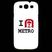 Coque Samsung Galaxy S3 I love Metro