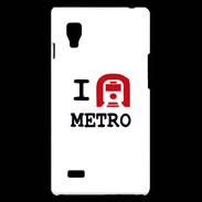 Coque LG Optimus L9 I love Metro