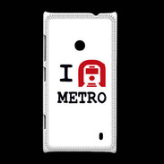Coque Nokia Lumia 520 I love Metro