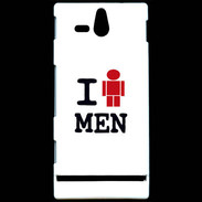 Coque Sony Xperia U I love Men
