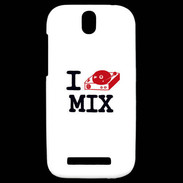 Coque HTC One SV I love Mix