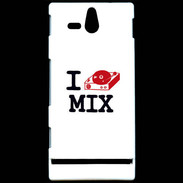 Coque Sony Xperia U I love Mix