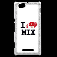 Coque Sony Xperia M I love Mix