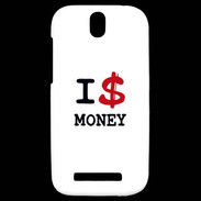 Coque HTC One SV I love Money