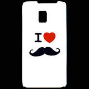 Coque LG P990 I love Moustache