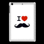 Coque iPadMini I love Moustache