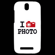 Coque HTC One SV I love Photo