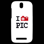Coque HTC One SV I love Pic