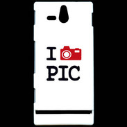 Coque Sony Xperia U I love Pic