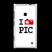 Coque Nokia Lumia 520 I love Pic