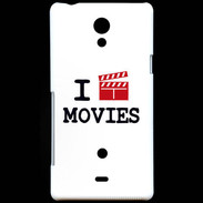 Coque Sony Xperia T I love Movies
