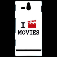Coque Sony Xperia U I love Movies